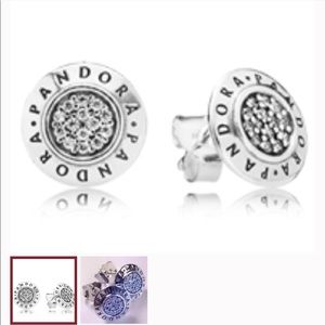PANDORA SIGNATURE CZ STUD EARRINGS