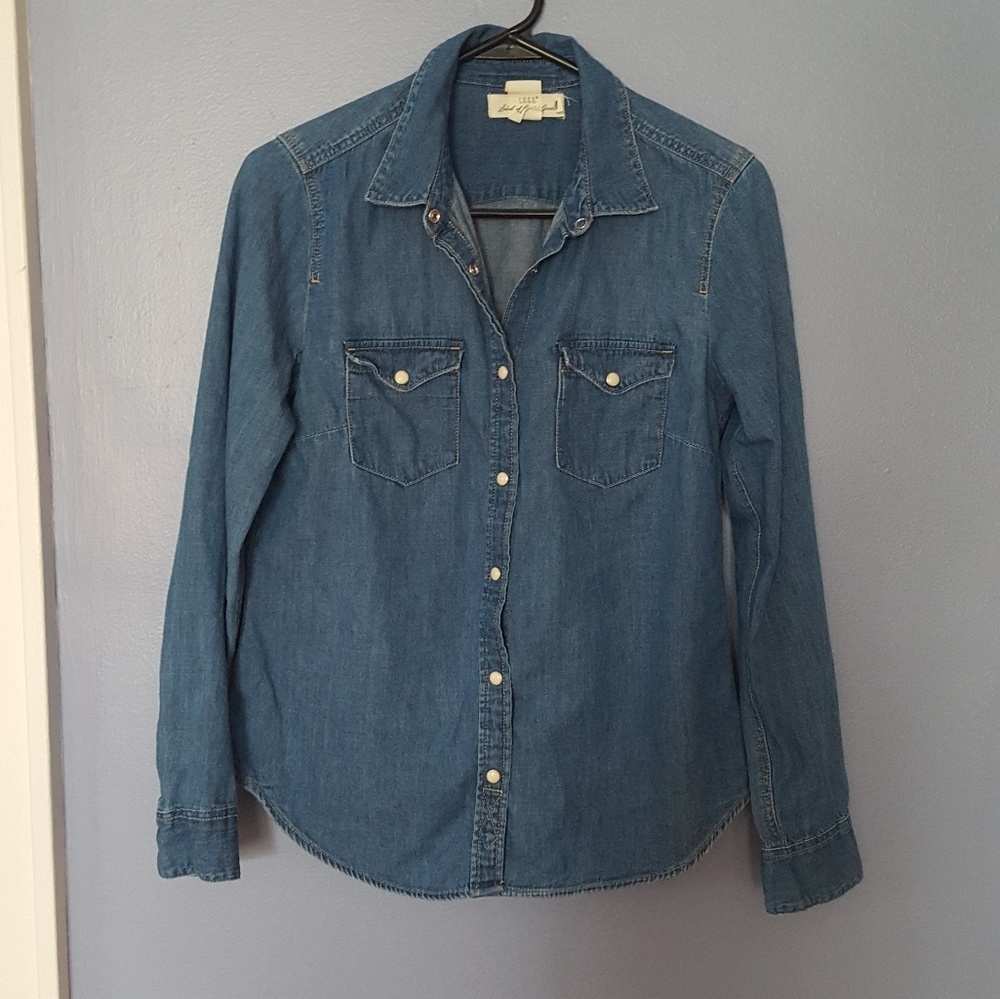 Denim button down shirt