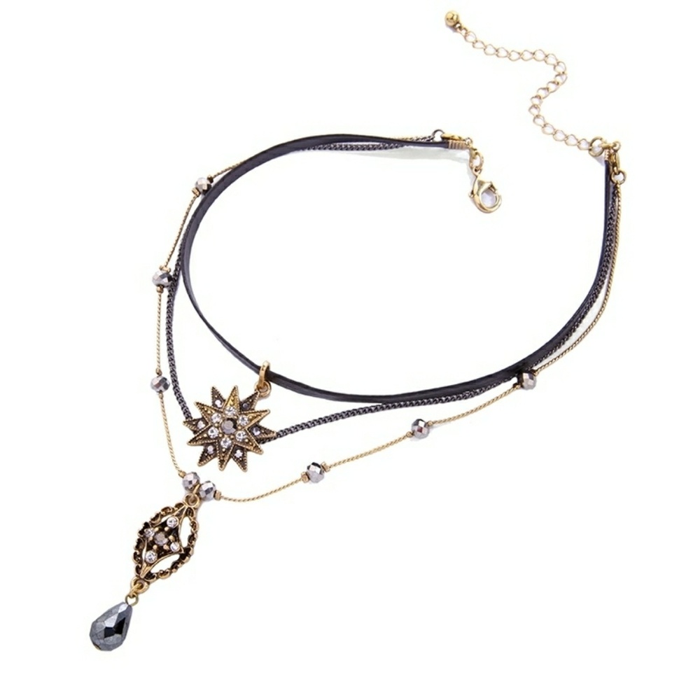 3 layered hippie choker