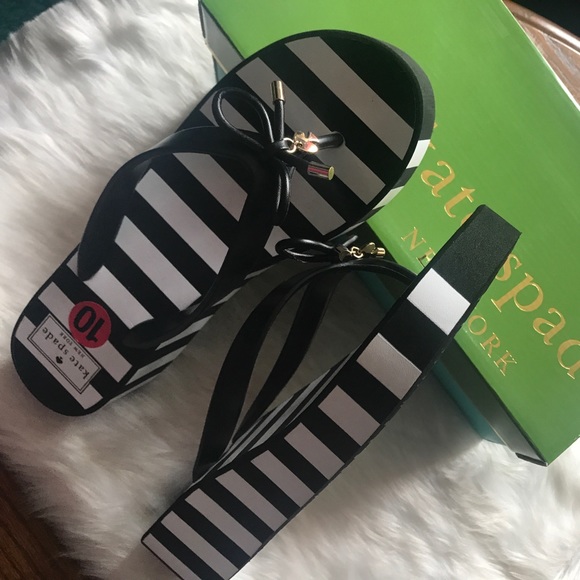 kate spade Shoes - Kate Spade Rhett Striped Platform Flip Flop Sandal