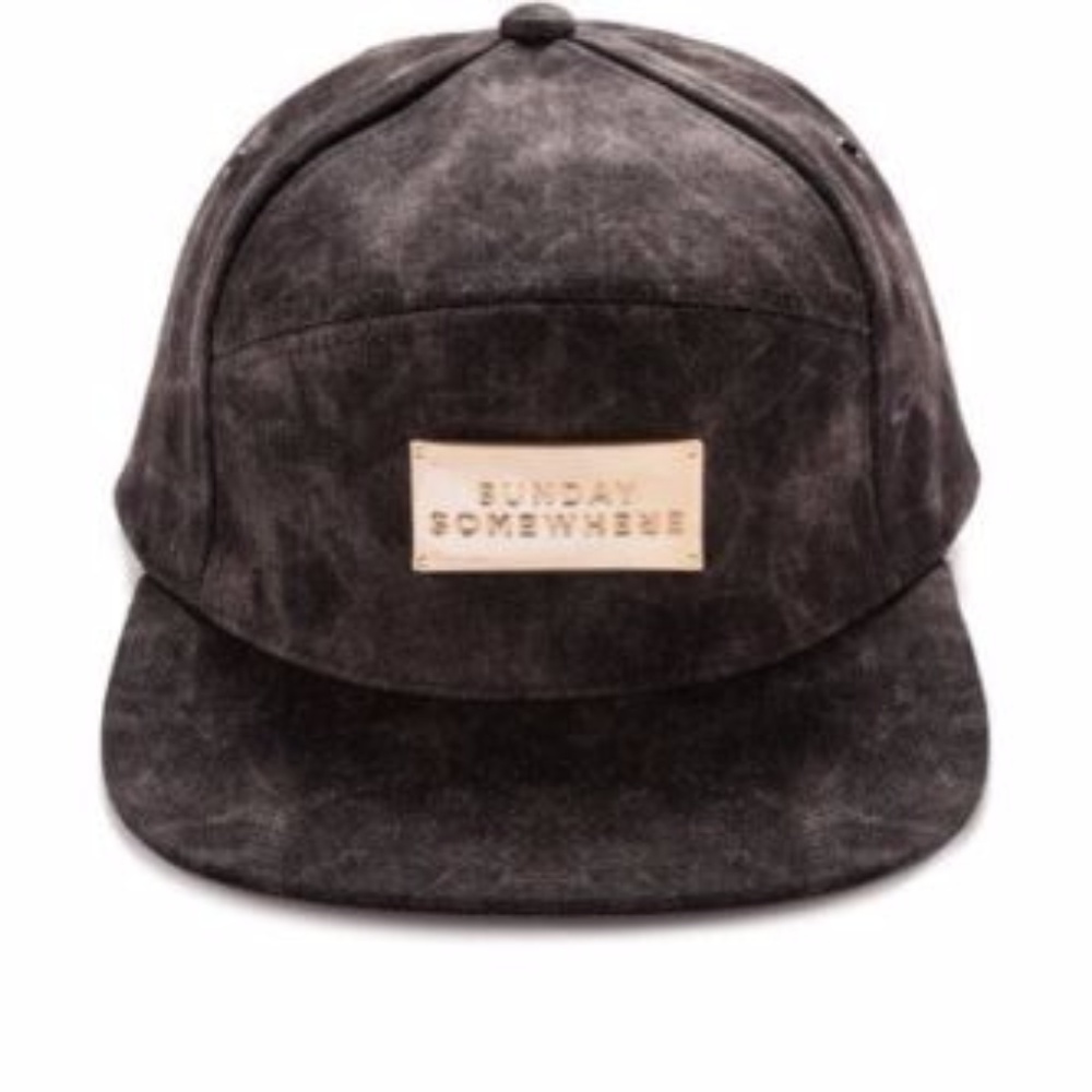 Sunday Somewhere Teddy China Black Denim/Suede Hat