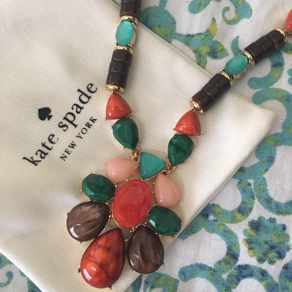 NWT Kate Spade long beaded necklace