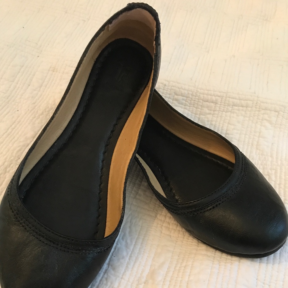 Frye black flats