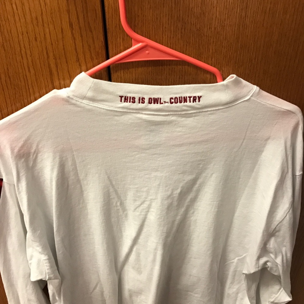 Vs pink temple university long sleeve shirt