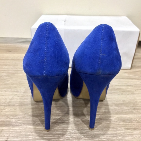 Dune suedelike peep toe court shoe - Picture 4 of 5