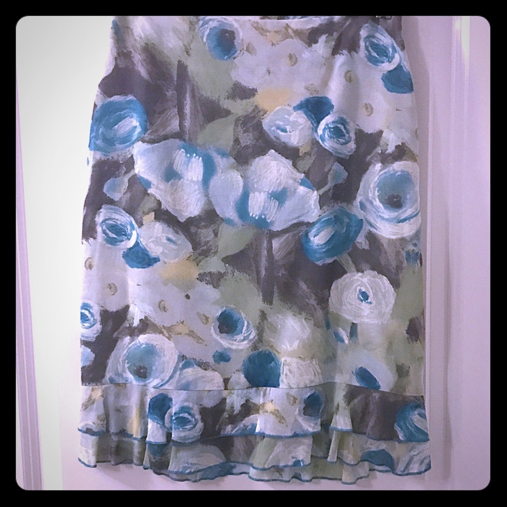 Laundry by Shelli Segal floral printed midi skirt