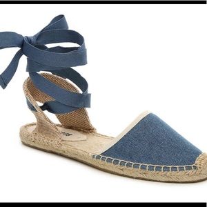 Classic denim espadrilles sandal