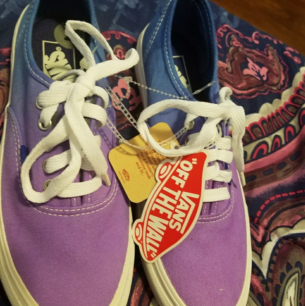 Nwt purple & blue Vans