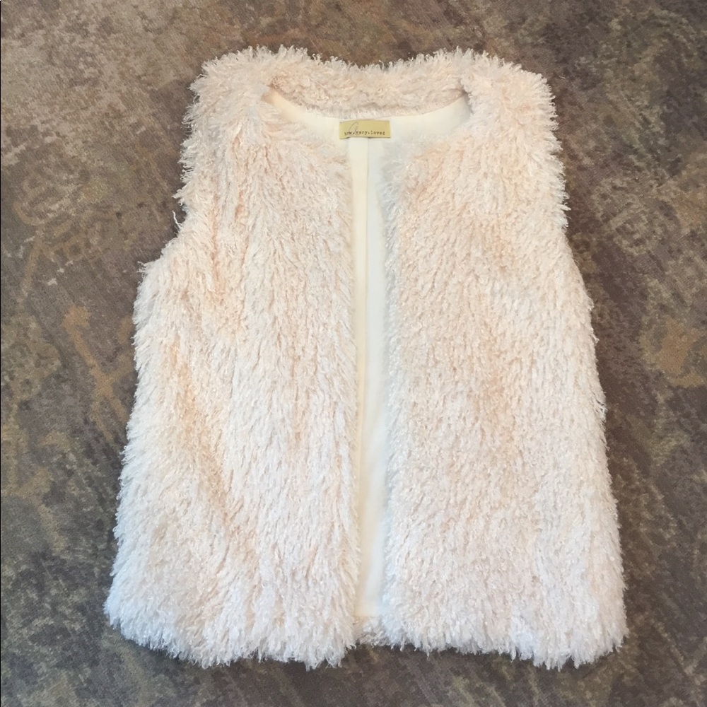 I'll Fly Away Cream Faux Fur Vest