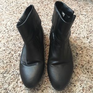 Black slouchy ankle boots Black slouchy ankle boots