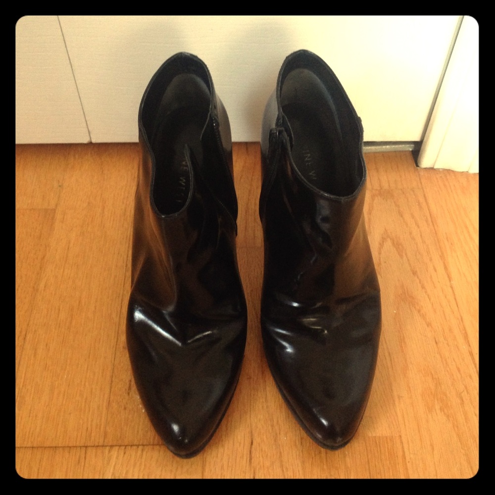 Leather Nine West Booties