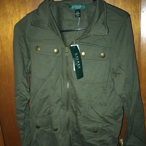 Ralph Lauren zip up petite medium