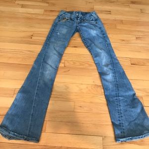 Light blue flare true religion jeans size 24!