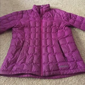 Pink purple Marmot 700 fill down jacket L