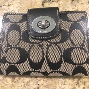Black and Grey Coach Wallet