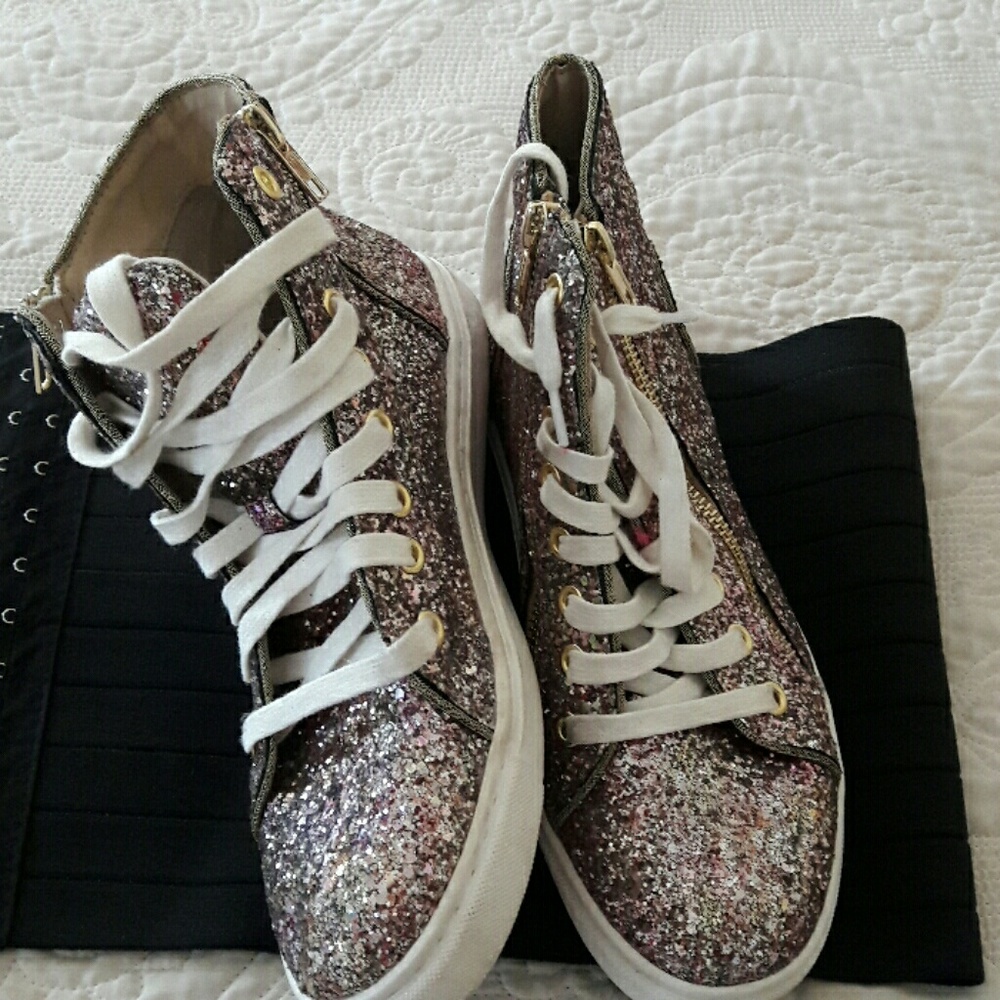 Steve Madden glitter sneakers