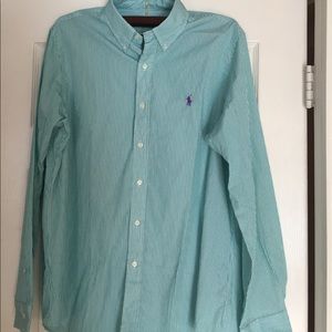 Ralph Lauren long sleeve button down shirt- size L