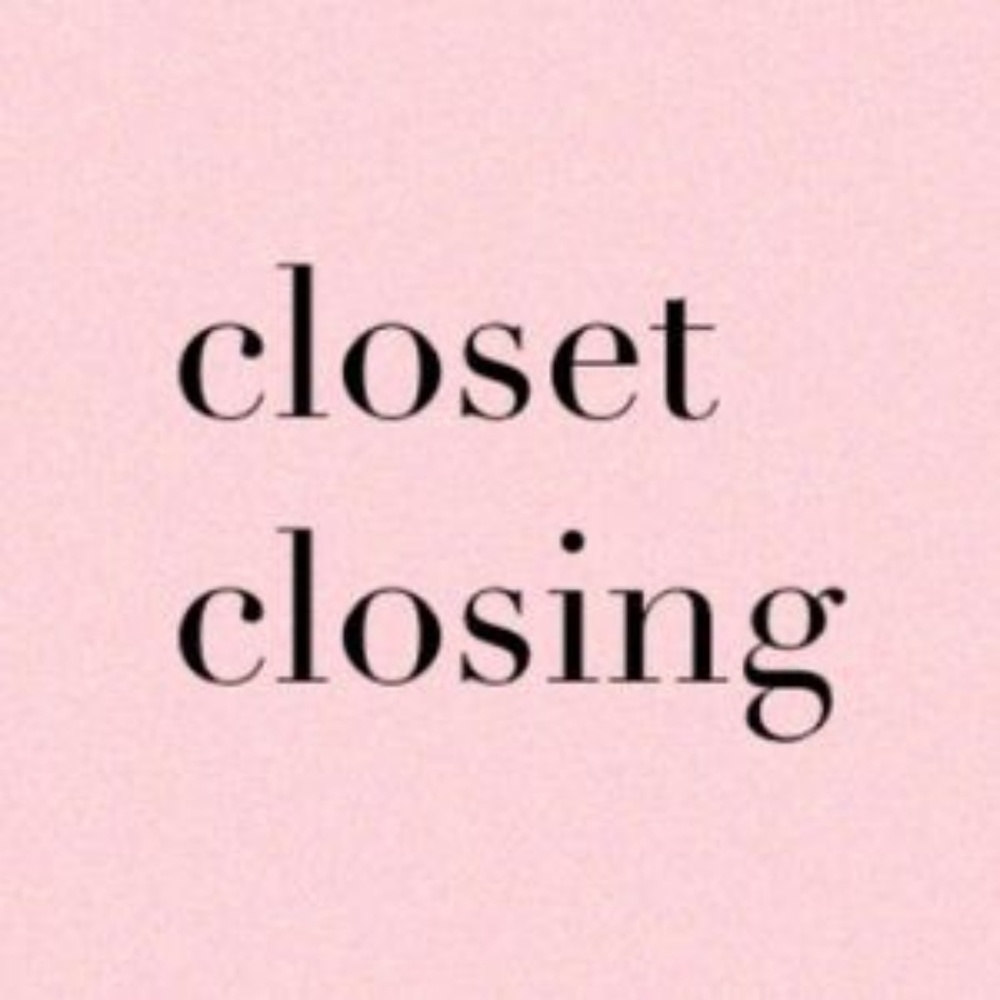 Closing closet at the end of sept.