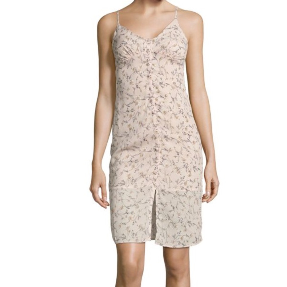 NWT Lucca Couture Blush Floral Slip Midi Dress