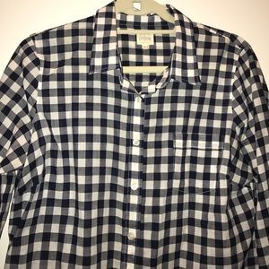 J Crew Checked Button Down