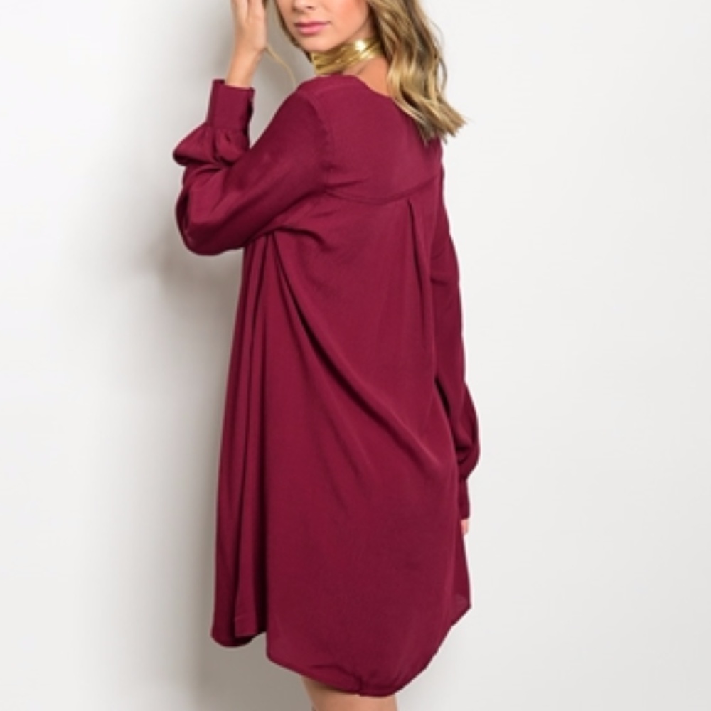 VALENTINES DAY Burgundy Dress - Picture 4 of 4