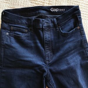 Gap 1969 Skinny flare jeans 28 SHORT blue/black
