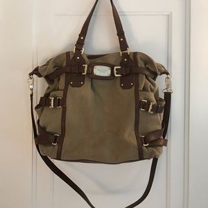 Michael Kors canvas Military tote