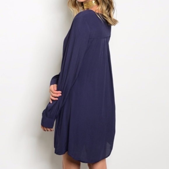 Navy Blue tunic dress - Picture 4 of 4