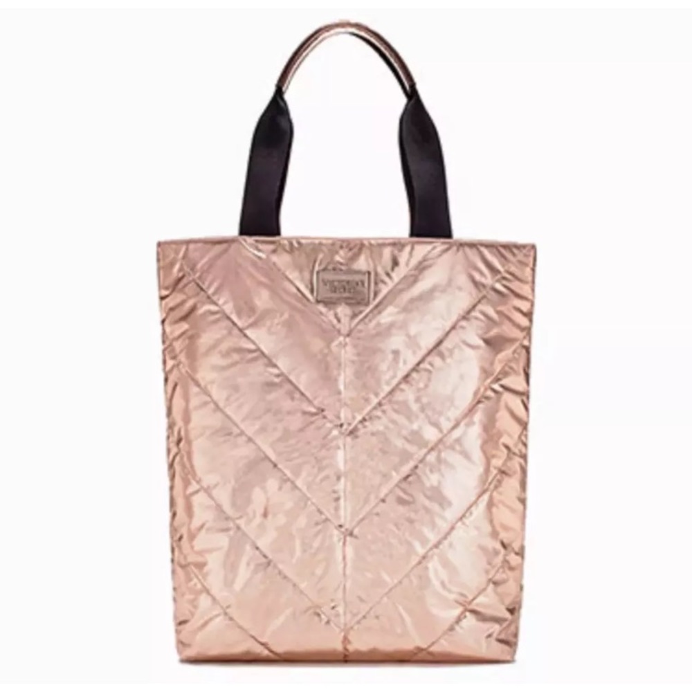 NWT Victoria's Secret Rose Gold Tote Bag