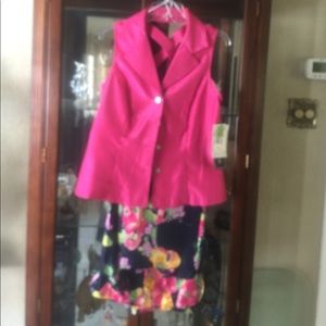 Blouse and pants suit