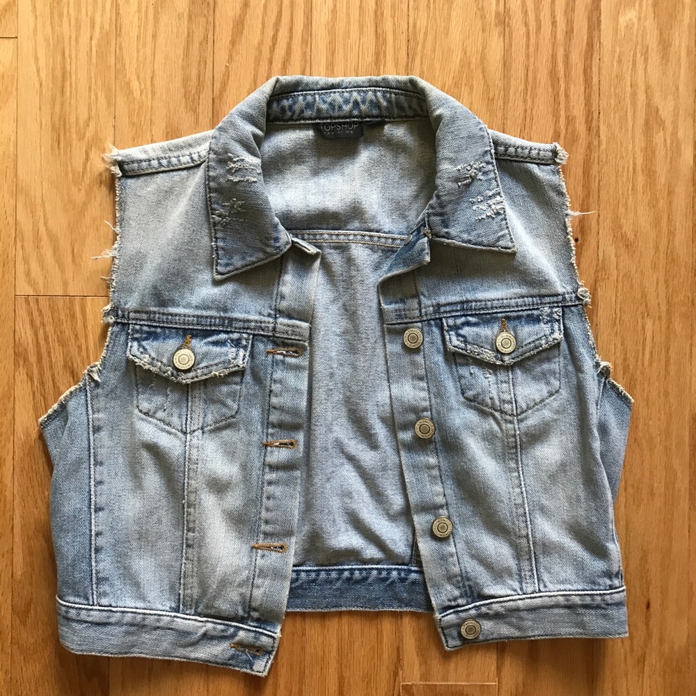 Women's Top Shop Denim Vest US Size 6
