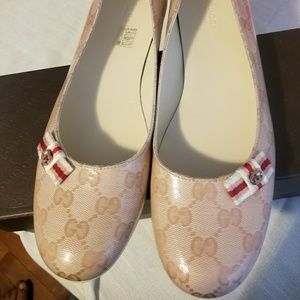 GUCCI AUTHENTIC CRYSTALL BALLERINA FLATS SIZE 41