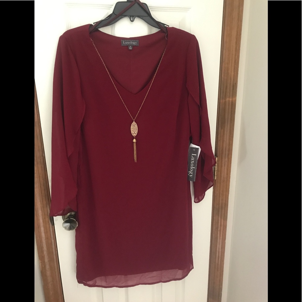 Burgundy Dress