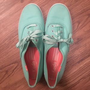 Teal women's Keds shoes