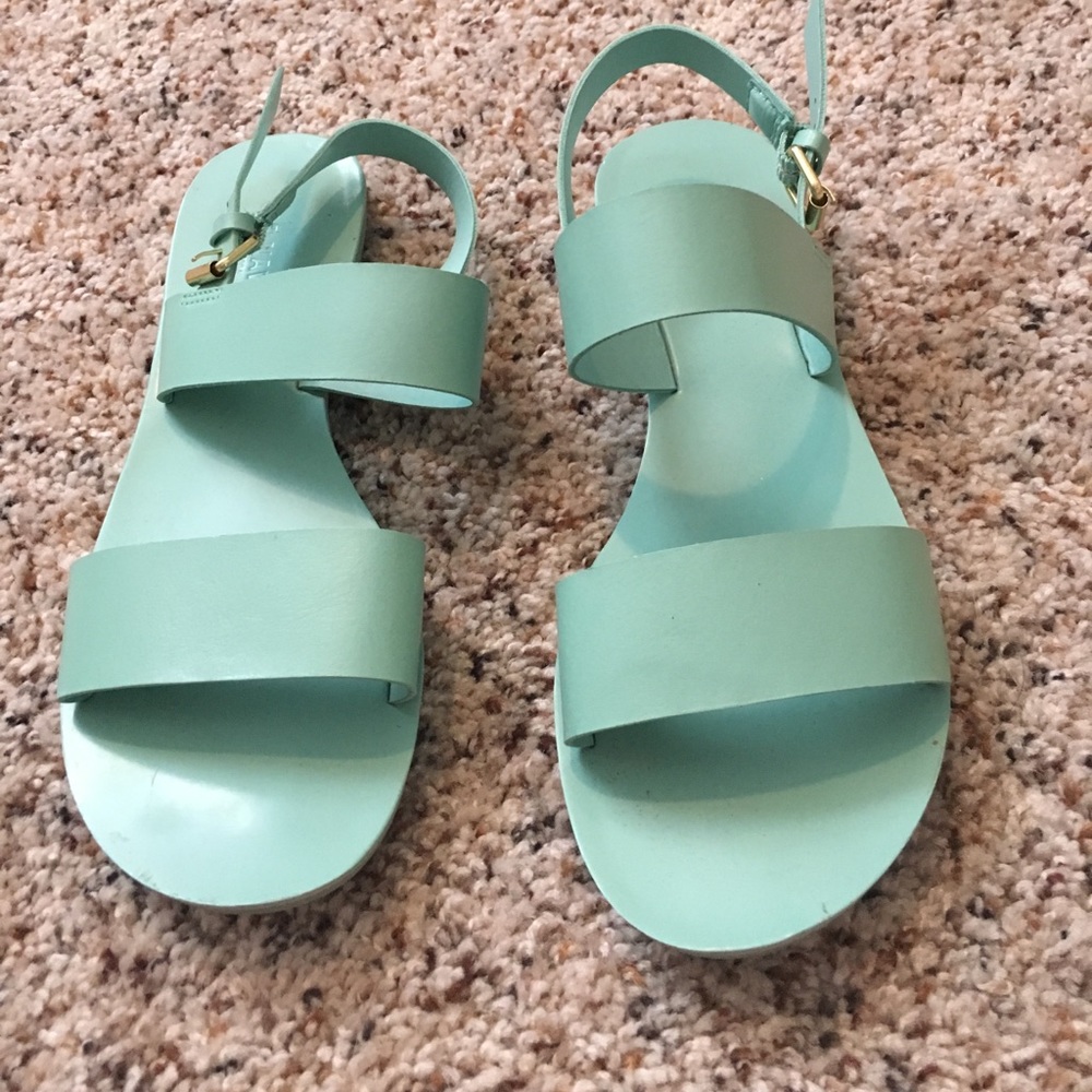 Mint green sandals