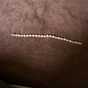 CZ Sterling Silver Heat Tennis Bracelet 💞