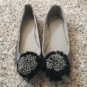 Pewter beaded flats