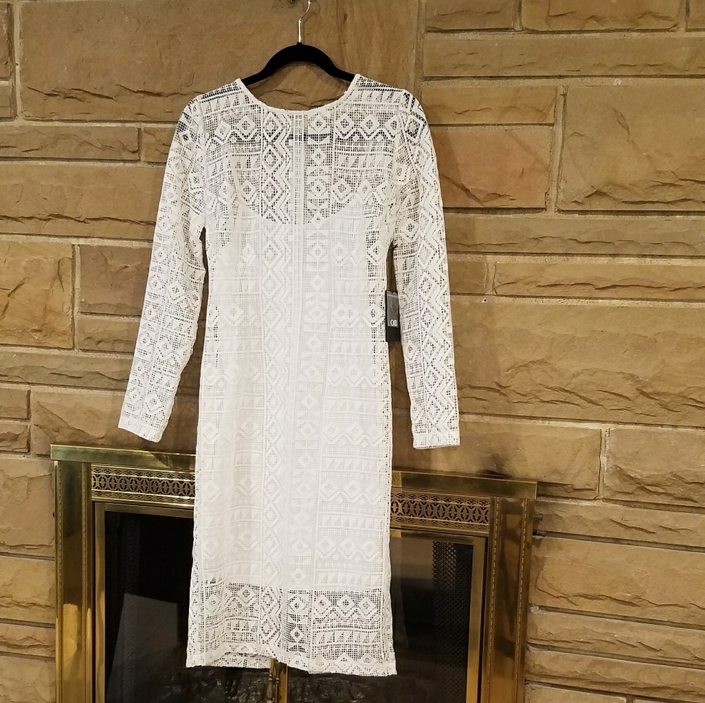 NWT J. O. A. Lady Lace Dress in White