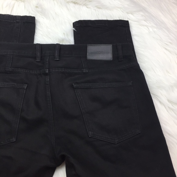 DOPE NWOT Black Faux Patch Distressed Denim Jeans - Picture 7 of 7
