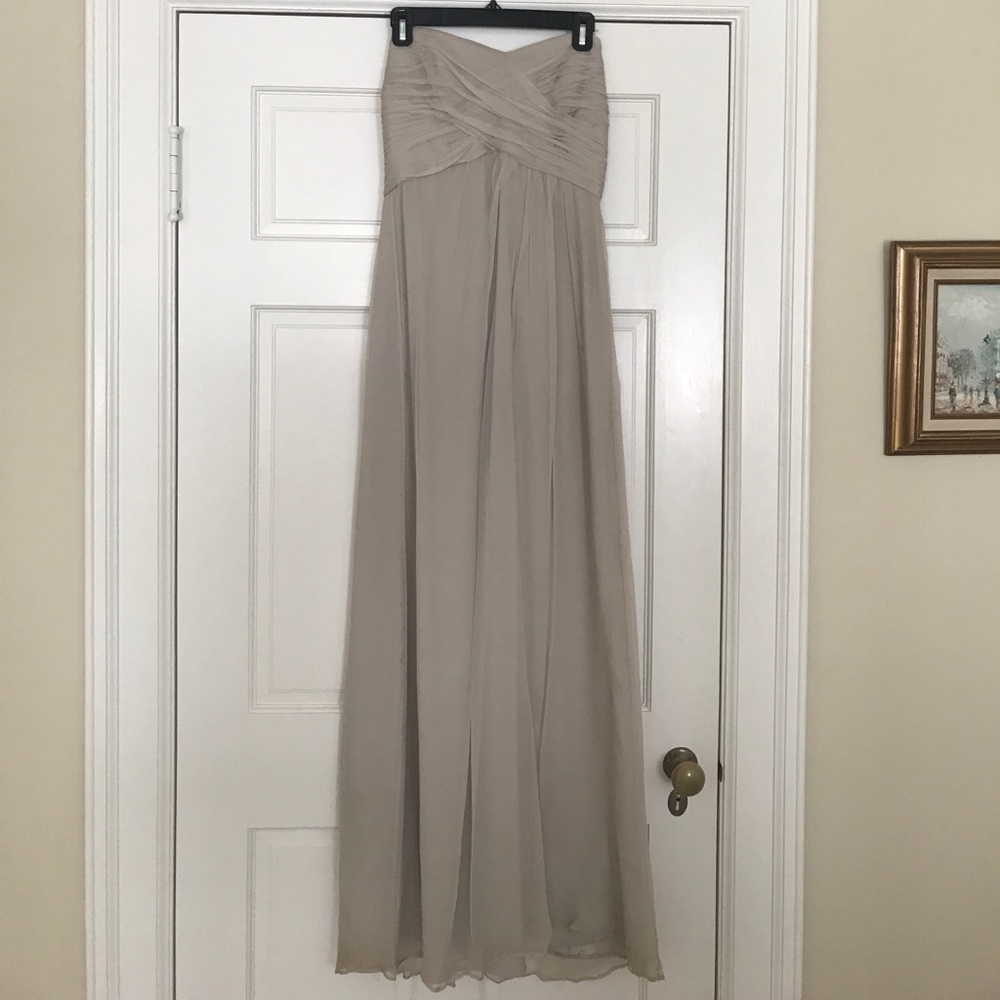 Amsale bridesmaids strapless dress- size 8