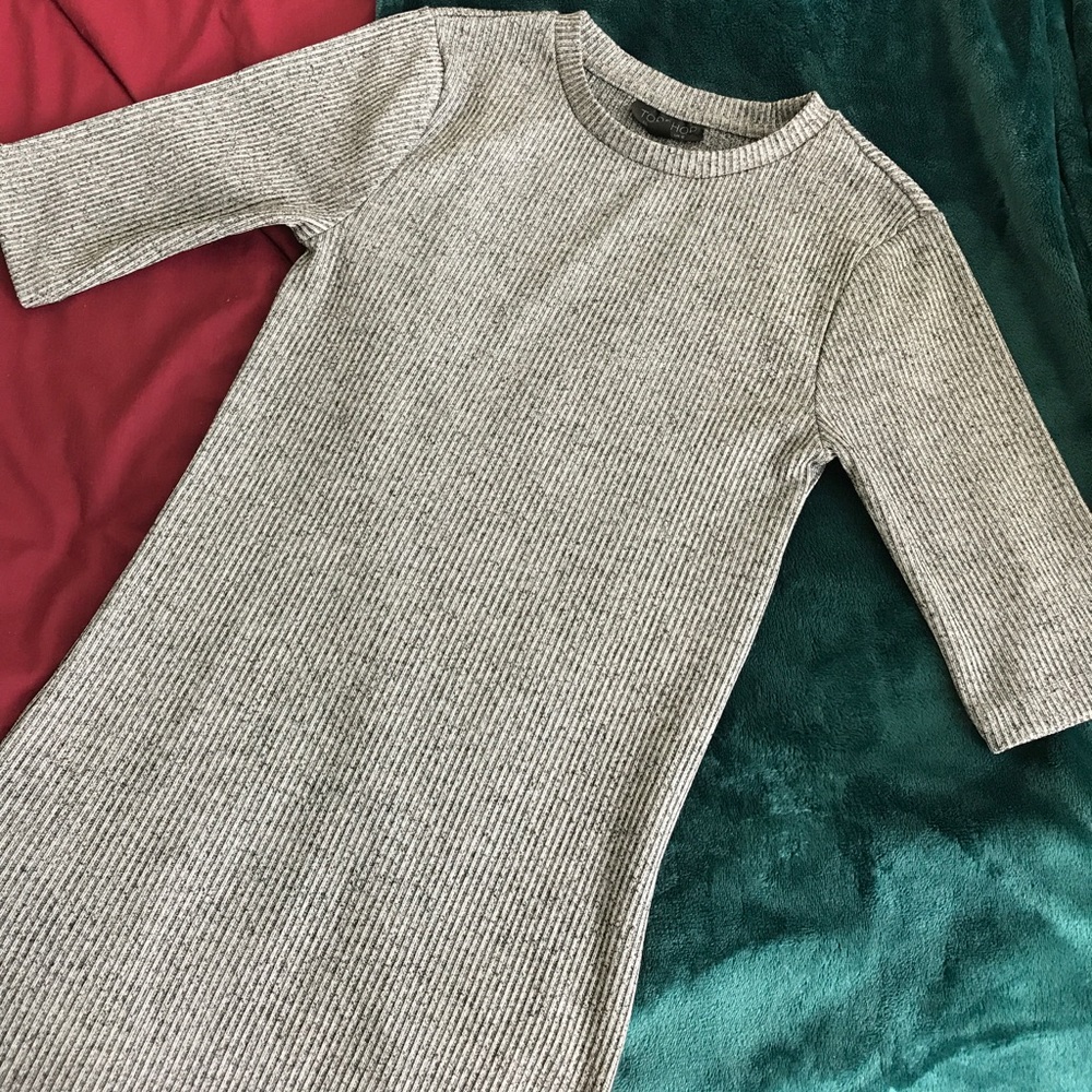 Ribbed mini bodycon dress