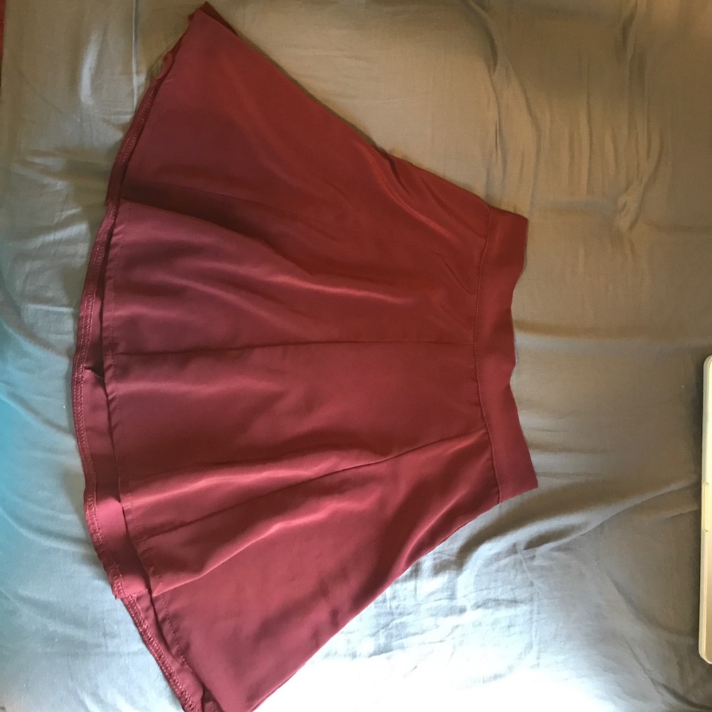 Burgundy Brandy Melville Skater Skirt XS/S