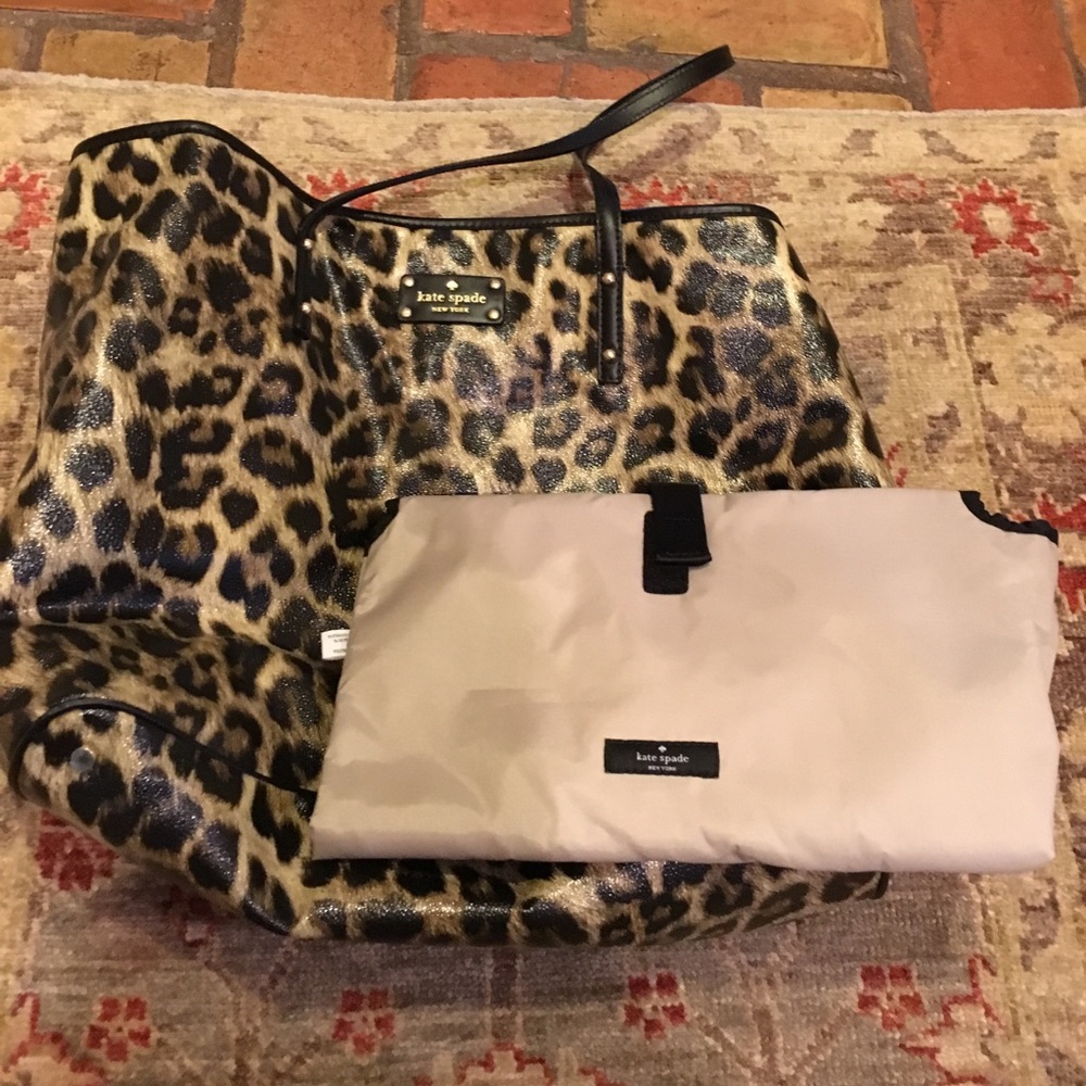 Kate Spade Leopard Diaper Bag