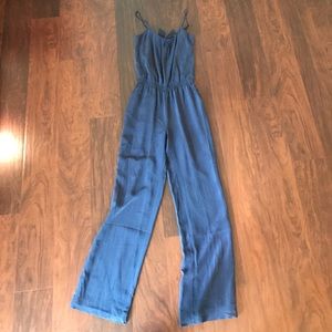 NWT Joie silk navy jumpsuit size xs.
