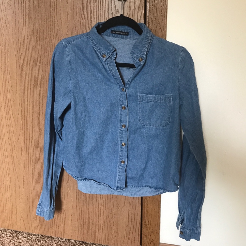 Brandy Melville Denim Button Up XS/S/M