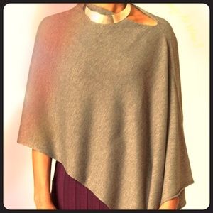 Heather gray poncho