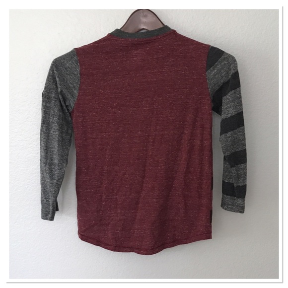 NWOT Zipper maroon/grey Shirt - Picture 2 of 4