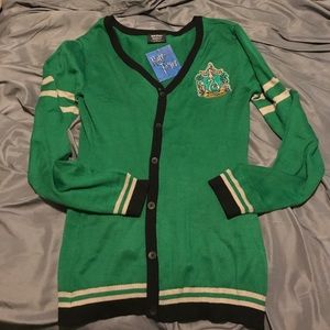 Harry Potter Slytherin cardigan.