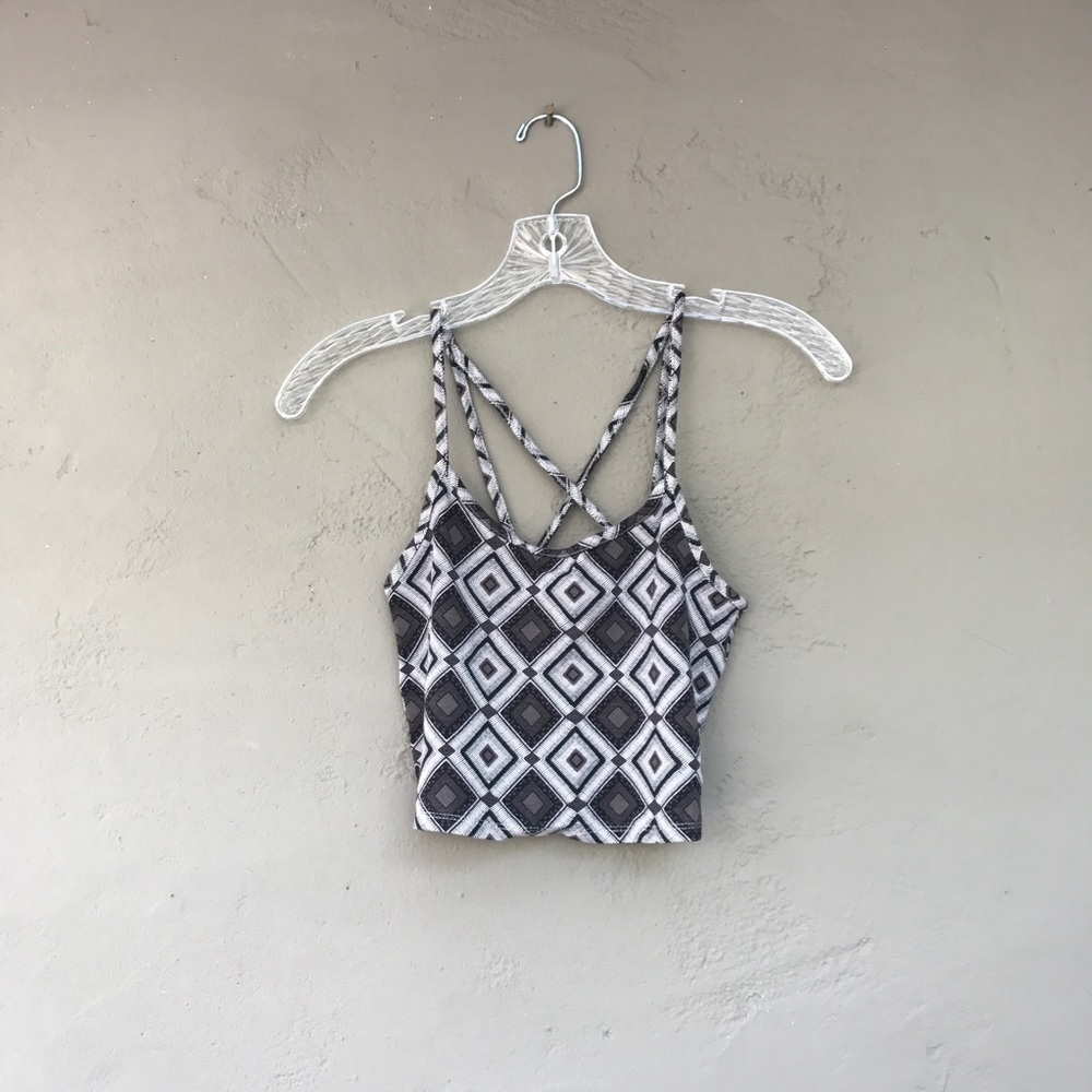 SOLD F21 Tribal crop top with straps