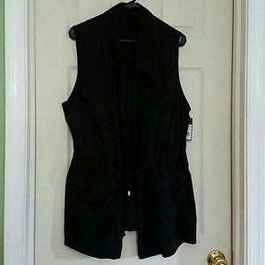 Black utility vest XXL